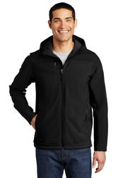 Image of Port Authority® Hooded Core Soft Shell Jacket. J335 