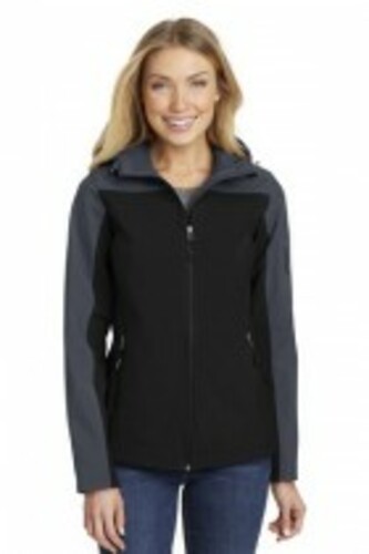 Port Authority® Ladies Hooded Core Soft Shell Jacket. L335  image thumbnail