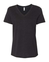 Image of Women's Relaxed Heather CVC V-Neck Tee - 6405CVC 