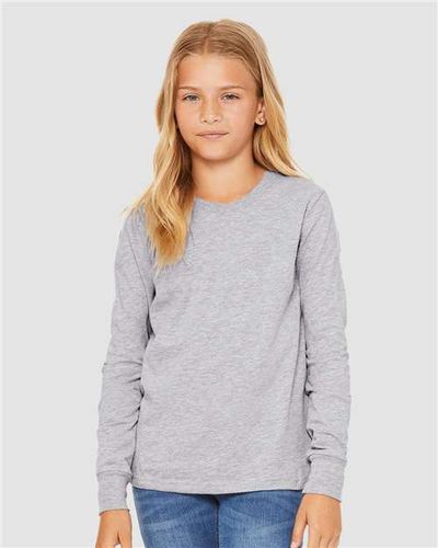 Youth Jersey Long Sleeve Tee - 3501Y  image thumbnail