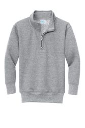 Image of Port & Company Youth Core Fleece 1/4-Zip Pullover Sweatshirt PC78YQ 
