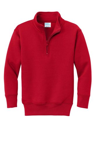 Port & Company Youth Core Fleece 1/4-Zip Pullover Sweatshirt PC78YQ  image thumbnail