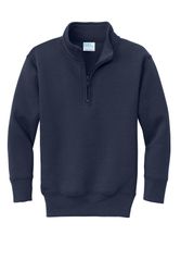 Image of Port & Company Youth Core Fleece 1/4-Zip Pullover Sweatshirt PC78YQ 