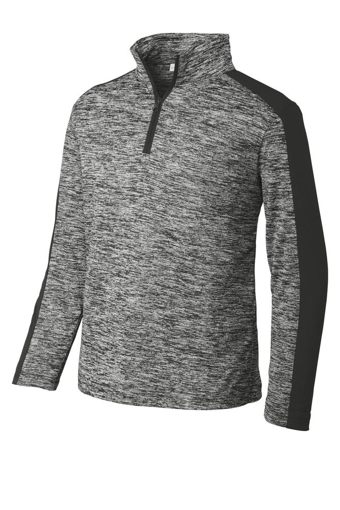 Sport-Tek Youth PosiCharge Electric Heather Colorblock 1/4-Zip Pullover. YST397  primary image