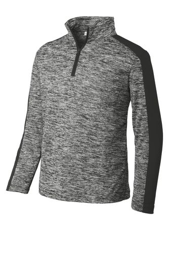 Sport-Tek Youth PosiCharge Electric Heather Colorblock 1/4-Zip Pullover. YST397  image thumbnail