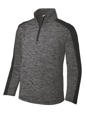 Sport-Tek Youth PosiCharge Electric Heather Colorblock 1/4-Zip Pullover. YST397  image thumbnail