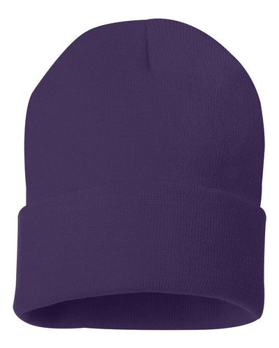 12" Solid Cuffed Beanie - SP12  image thumbnail