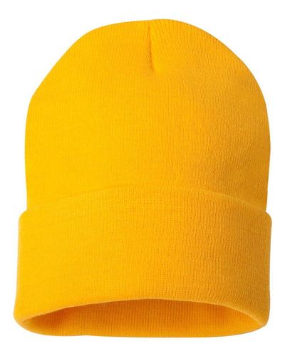 12" Solid Cuffed Beanie - SP12   image thumbnail