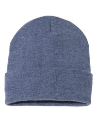 Image of 12" Solid Cuffed Beanie - SP12  