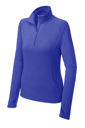 Sport-Tek Ladies Sport-Wick Stretch 1/4-Zip Pullover. LST850  image thumbnail