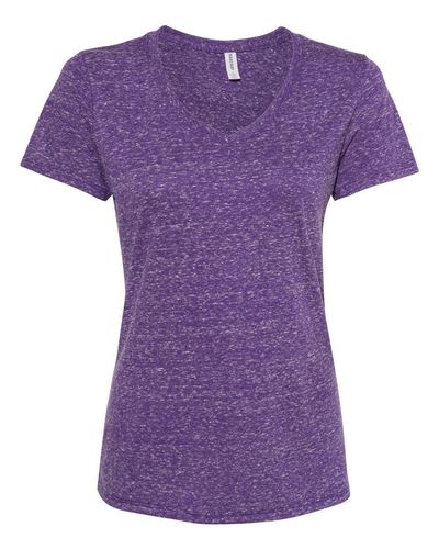 Women's Snow Heather Jersey V-Neck T-Shirt - 88WVR  image thumbnail