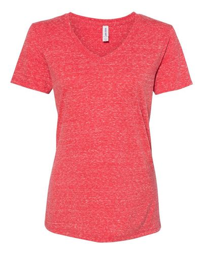 Women's Snow Heather Jersey V-Neck T-Shirt - 88WVR  image thumbnail