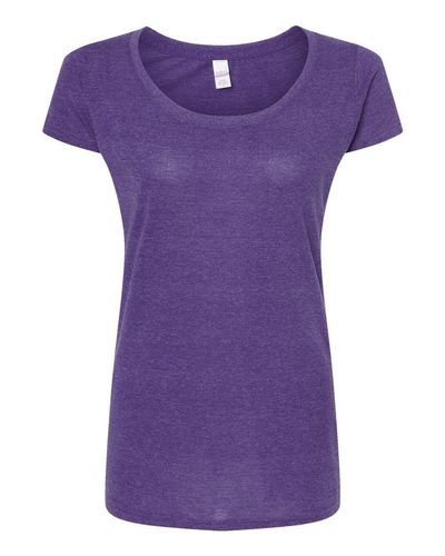 Women's Poly-Rich Scoop Neck T-Shirt - 243  image thumbnail