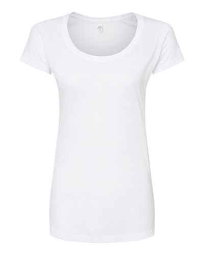 Women's Poly-Rich Scoop Neck T-Shirt - 243  image thumbnail