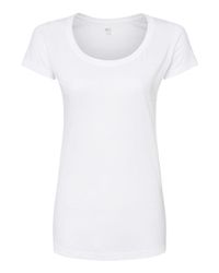 Image of Women's Poly-Rich Scoop Neck T-Shirt - 243 