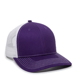 Image of Structured Trucker With Solid Mesh Back Hat 