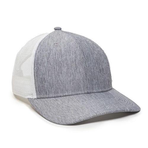 Structured Trucker With Solid Mesh Back Hat  image thumbnail