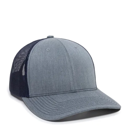 Structured Trucker With Solid Mesh Back Hat  image thumbnail