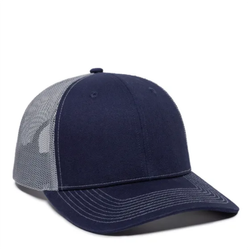 Image of Structured Trucker With Solid Mesh Back Hat 