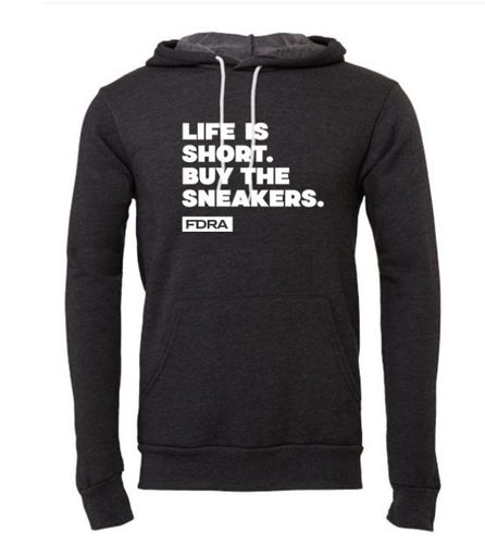 Life is Short Bella + Canvas Sponge Fleece Hoodie image thumbnail