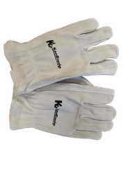 Image of Gray Suede Cowhide Leather Gloves