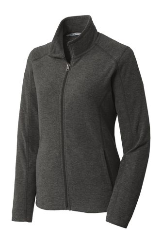 Port Authority Ladies Heather Microfleece Full-Zip Jacket. L235 image thumbnail