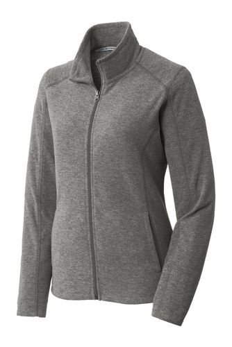 Port Authority Ladies Heather Microfleece Full-Zip Jacket. L235 image thumbnail
