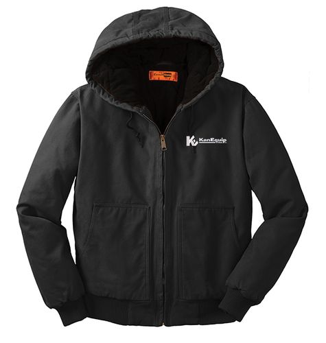 CornerStone Washed Duck Cloth Insulated Hooded Work Jacket. CSJ41 image thumbnail