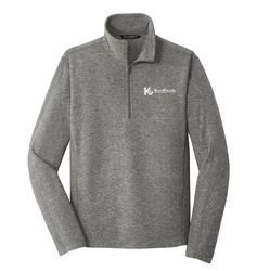 Image of Port Authority Heather Microfleece 1/2-Zip Pullover. F234