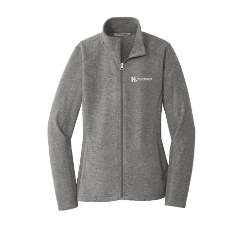 Port Authority Ladies Heather Microfleece Full-Zip Jacket. L235 image thumbnail