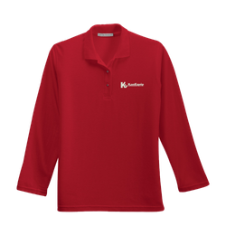 Image of Port Authority Women's Silk Touch Long Sleeve Polo. L500LS