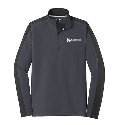 Sport-Tek Sport-Wick Textured Colorblock 1/4-Zip Pullover. ST861 image thumbnail