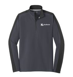 Image of Sport-Tek Sport-Wick Textured Colorblock 1/4-Zip Pullover. ST861