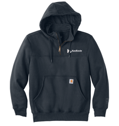 Image of Carhartt Rain Defender Paxton Heavyweight Hooded Zip Mock Sweatshirt. CT100617
