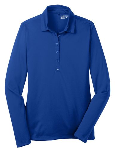 Nike Ladies Long Sleeve Dri-FIT Stretch Tech Polo. 545322 image thumbnail