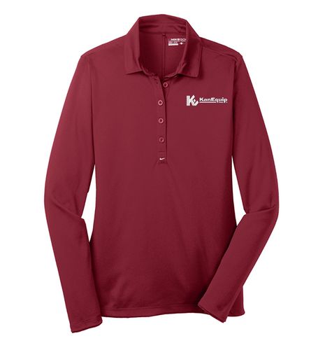 Nike Ladies Long Sleeve Dri-FIT Stretch Tech Polo. 545322 image thumbnail
