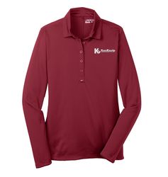Image of Nike Ladies Long Sleeve Dri-FIT Stretch Tech Polo. 545322