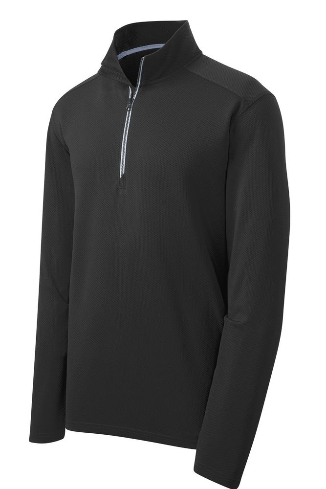 Sport-Tek Sport-Wick Textured 1/4-Zip Pullover. ST860 primary image