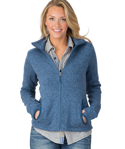 Women's Heathered Fleece Jacket image thumbnail