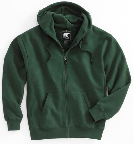 White Bear Heavyweight Full Zip Hoody image thumbnail