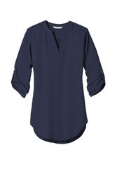 Image of Port Authority Ladies 3/4-Sleeve Tunic Blouse. LW701