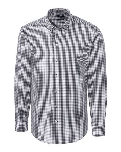 Cutter & Buck Easy Care Stretch Gingham Mens Long Sleeve Dress Shirt image thumbnail