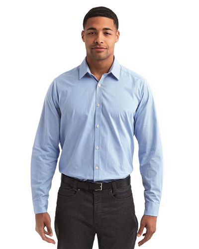 Microcheck Gingham Long-Sleeve Cotton Shirt - RP220 image thumbnail