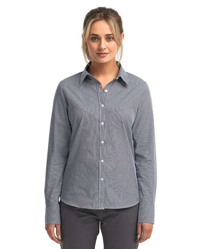 Women's Microcheck Gingham Cotton Shirt - RP320 image thumbnail