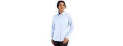 Image of Cutter & Buck Skyline Eco Recycled Gingham Womens Long Sleeve Dress Shirt