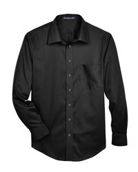 Image of Men's Crown Collection® Solid Stretch Twill Woven Shirt