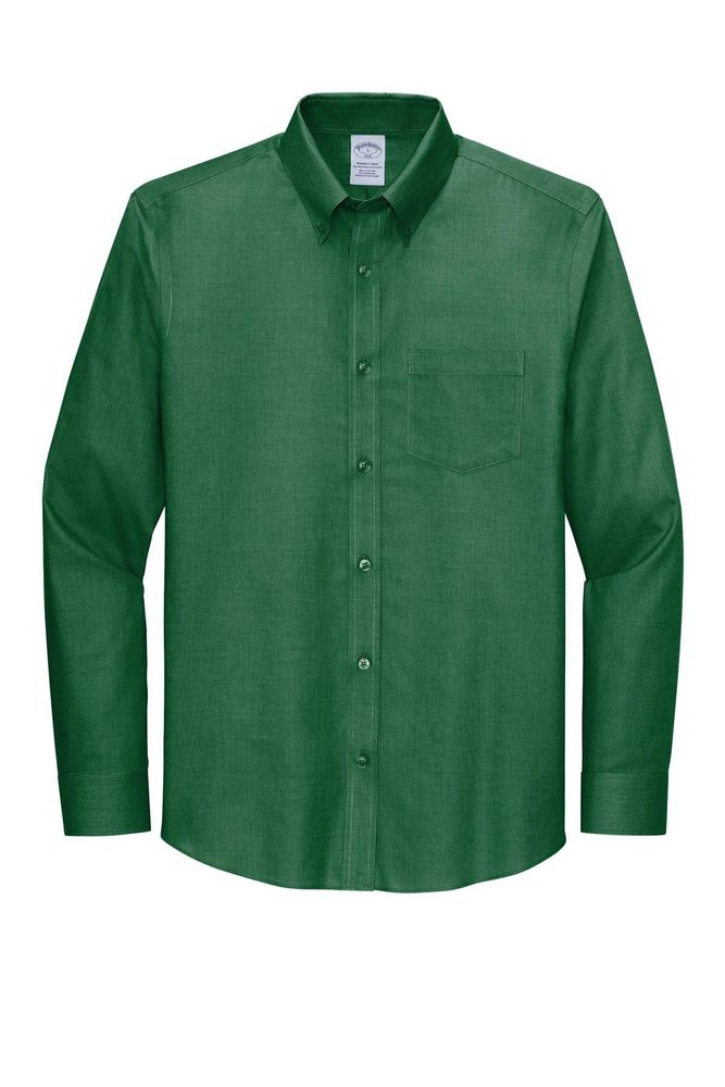 Brooks Brothers Wrinkle-Free Stretch Nailhead Shirt BB18002 primary image