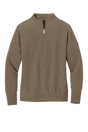 Mercer+Mettle Women's Linear Texture 1/4-Zip MM3041 image thumbnail