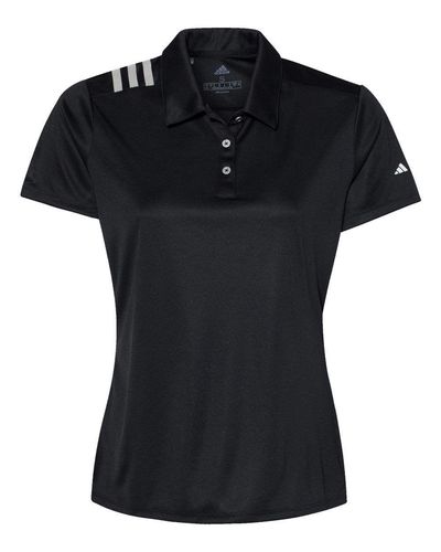 Women's 3-Stripes Shoulder Polo - A325 image thumbnail