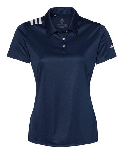 Women's 3-Stripes Shoulder Polo - A325 image thumbnail